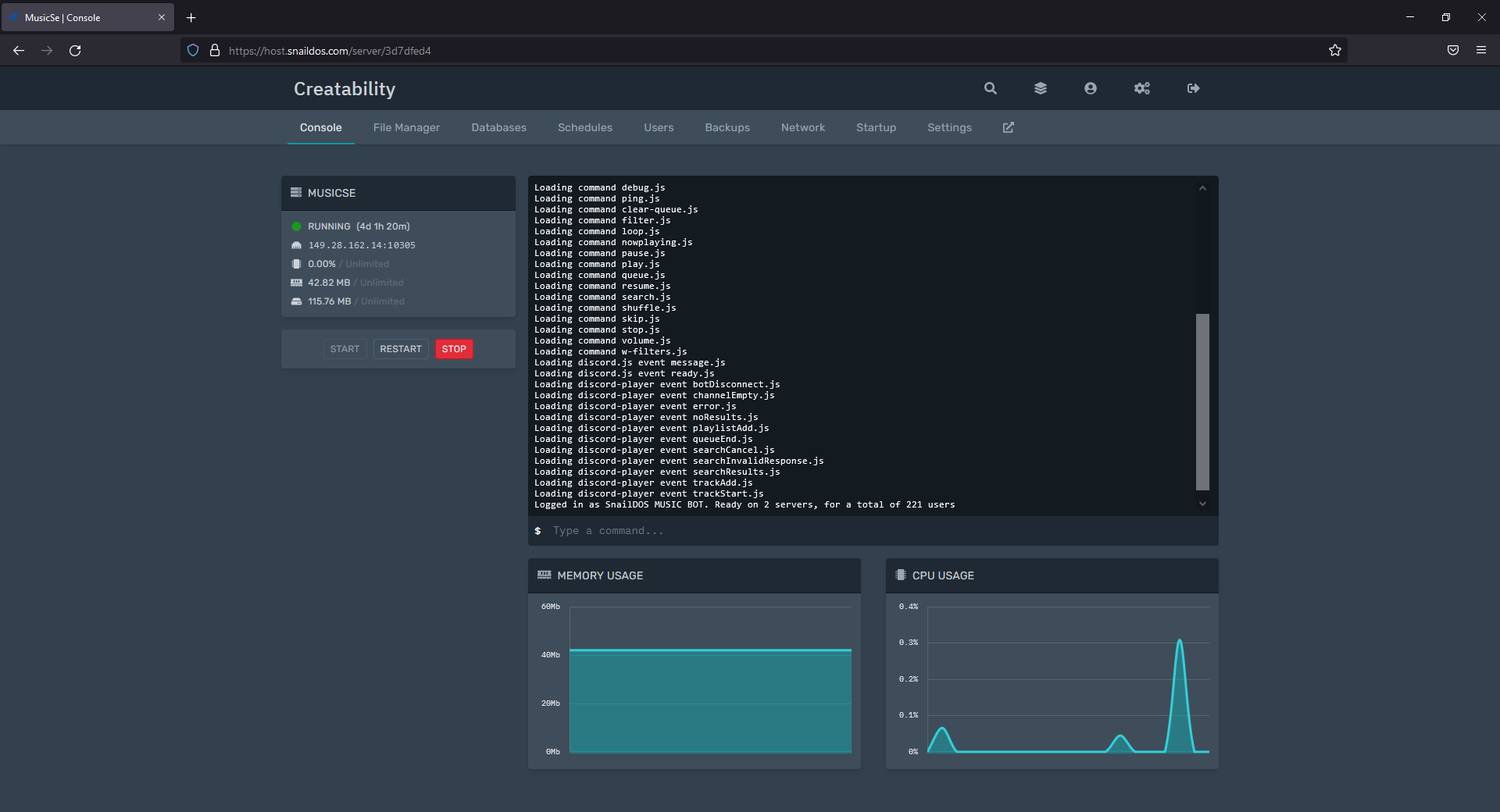 Discord hosting